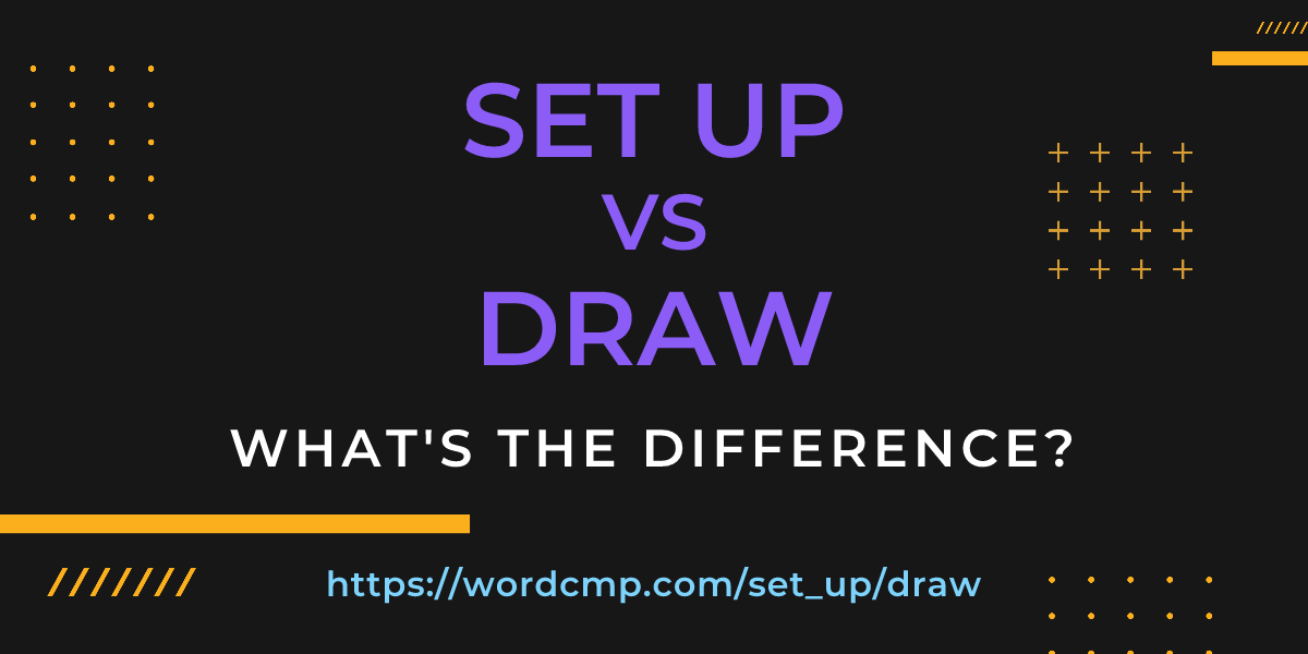 Difference between set up and draw