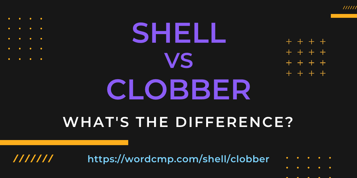 Difference between shell and clobber