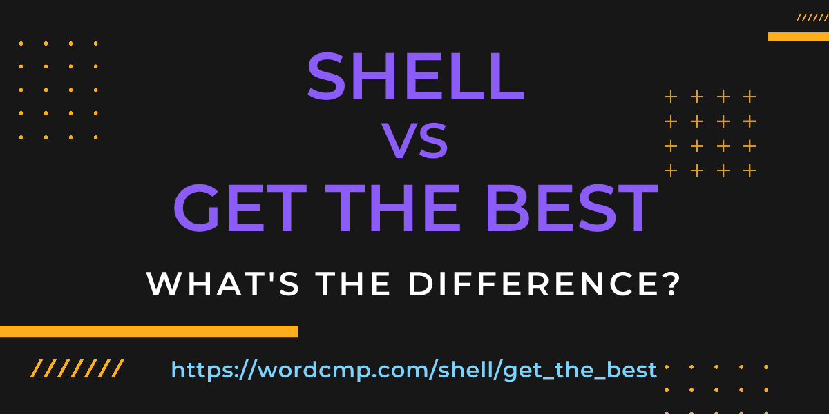 Difference between shell and get the best