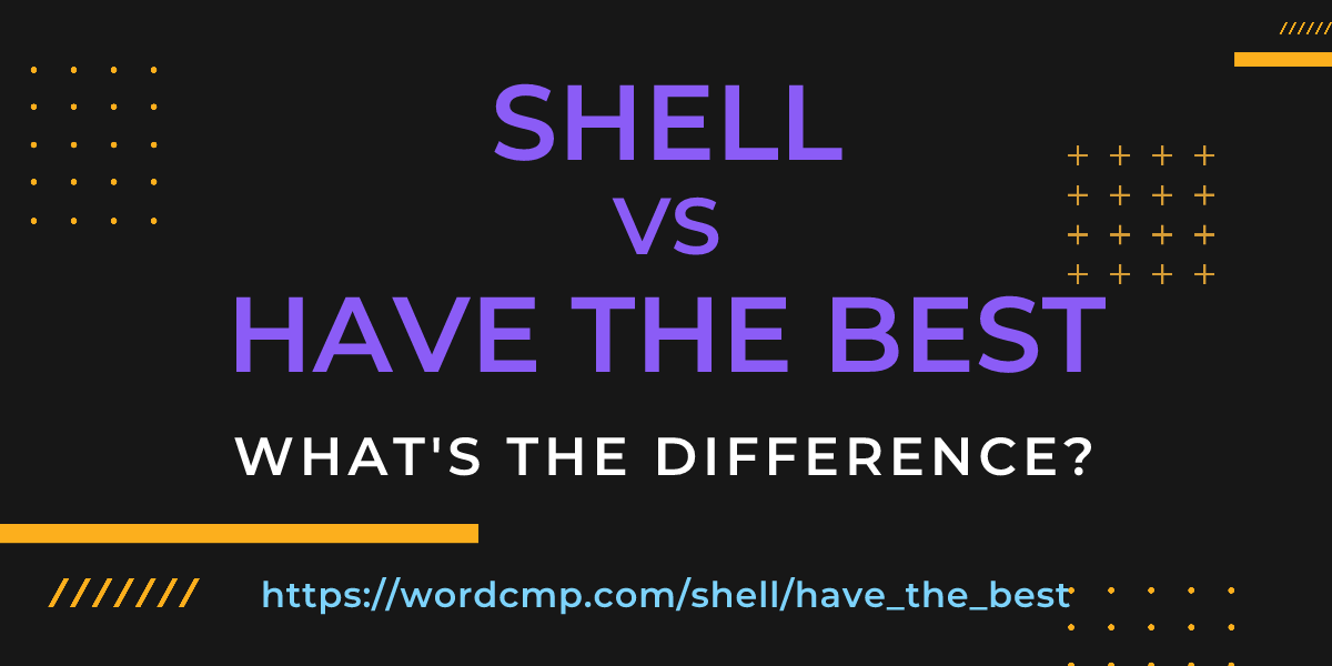 Difference between shell and have the best