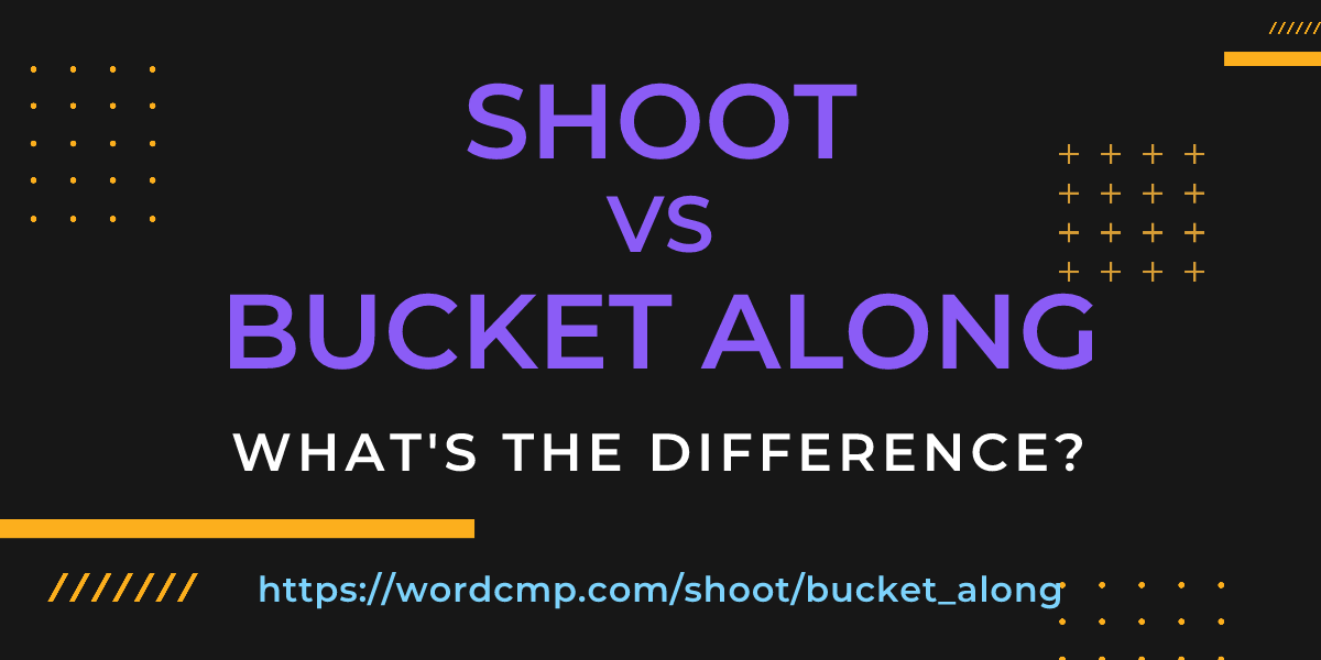 Difference between shoot and bucket along