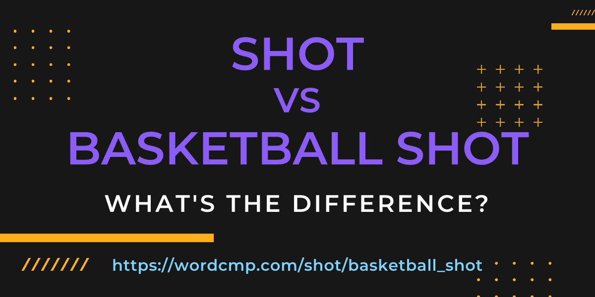 Difference between shot and basketball shot