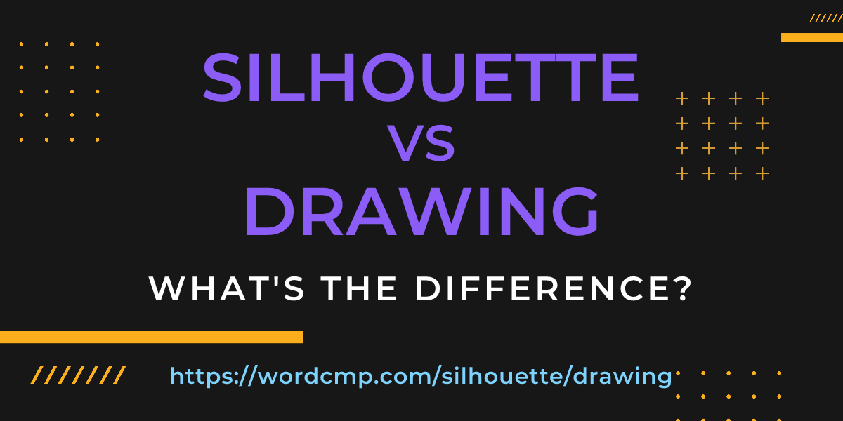 Difference between silhouette and drawing