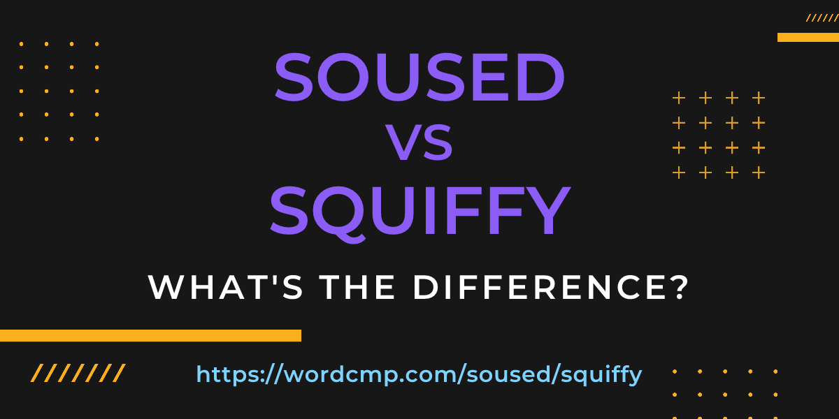 Difference between soused and squiffy