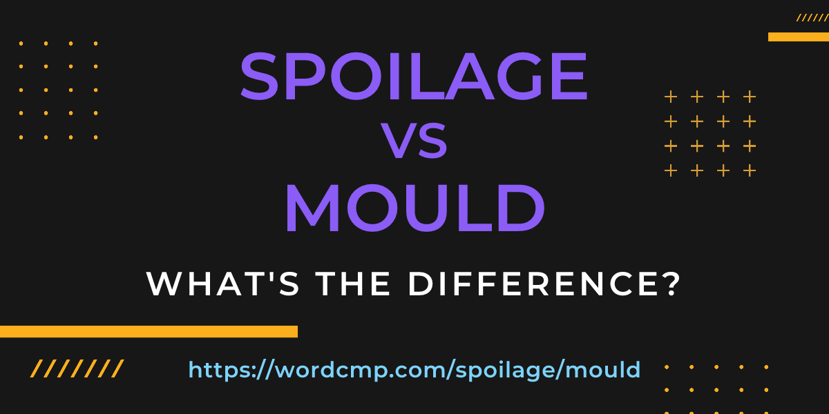 Difference between spoilage and mould