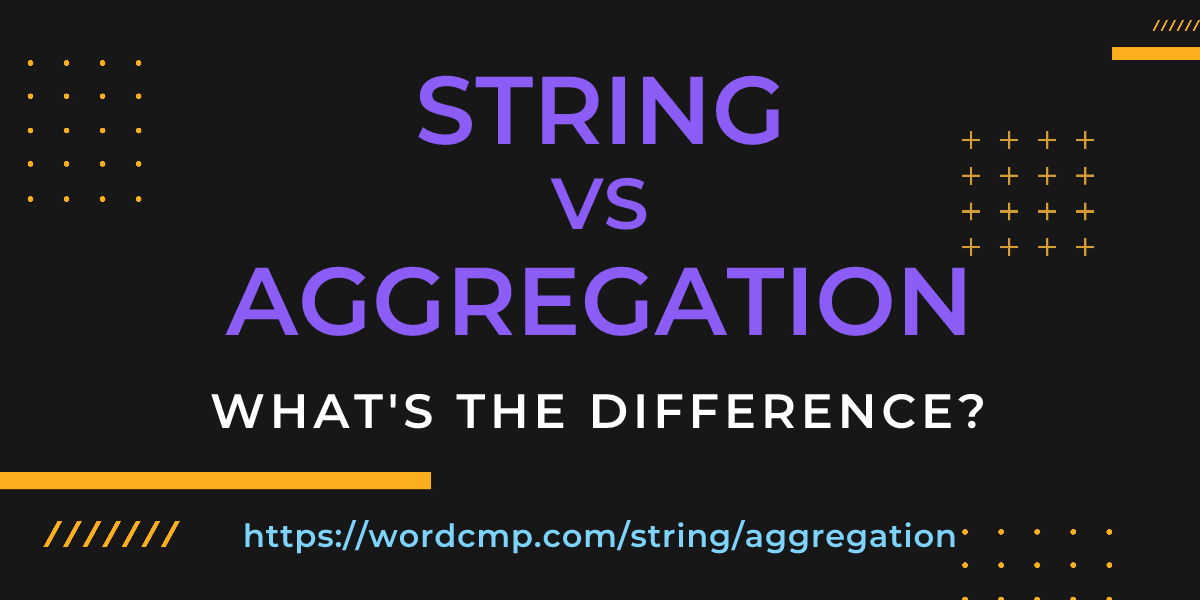 Difference between string and aggregation
