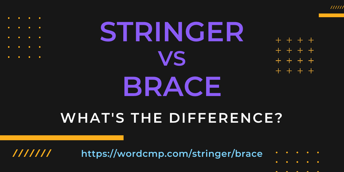 Difference between stringer and brace