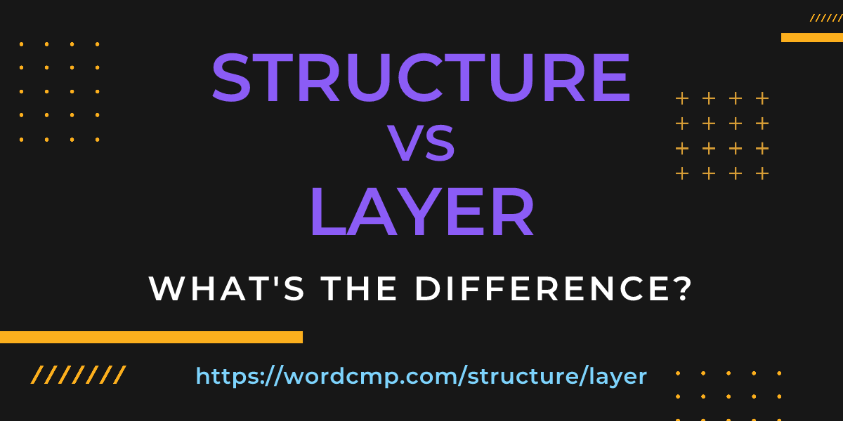 Difference between structure and layer