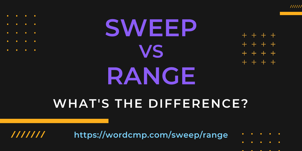 Difference between sweep and range