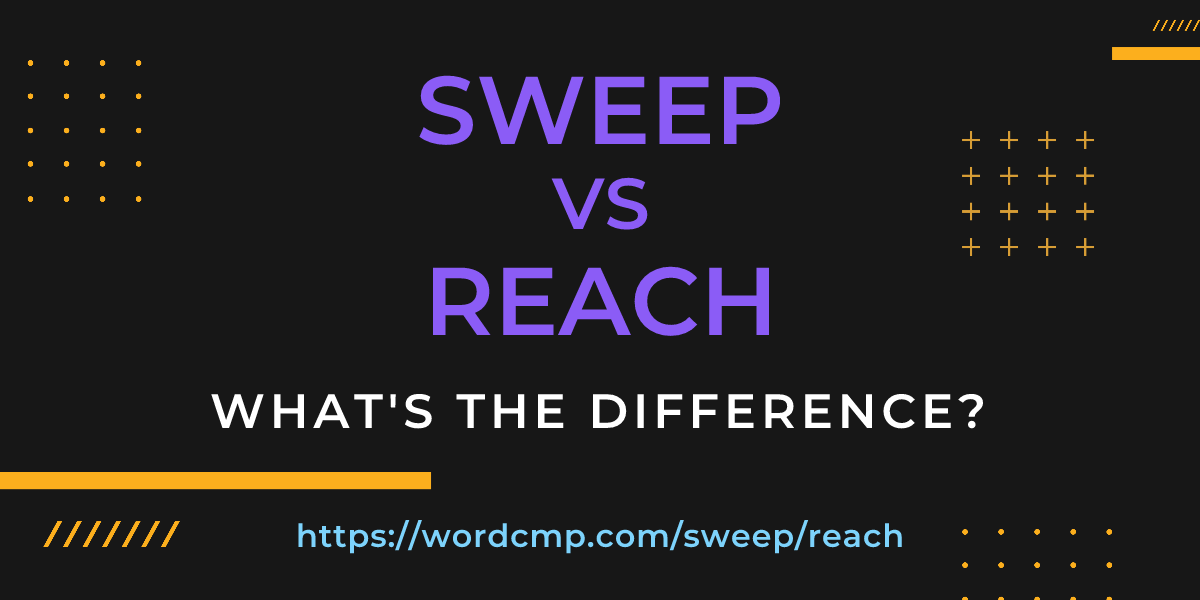 Difference between sweep and reach