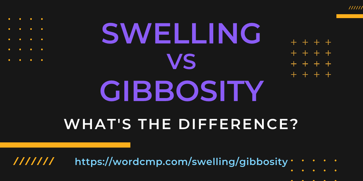 Difference between swelling and gibbosity