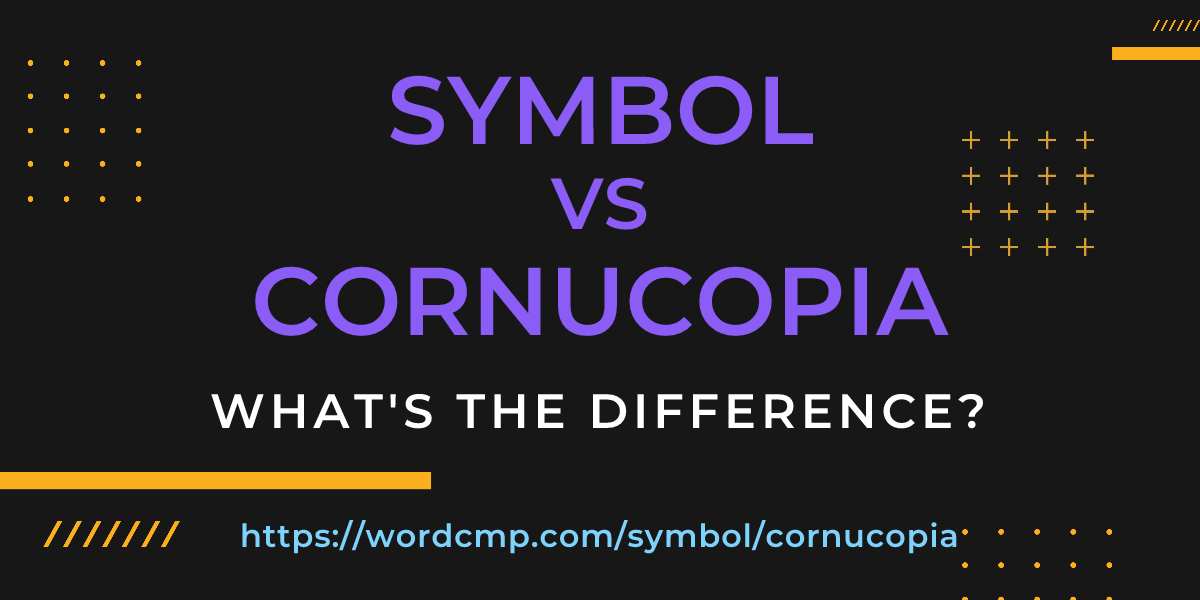Difference between symbol and cornucopia