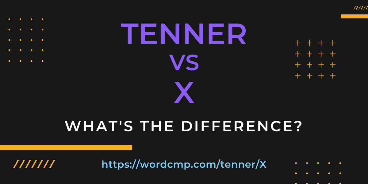 Difference between tenner and X