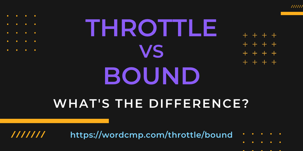 Difference between throttle and bound