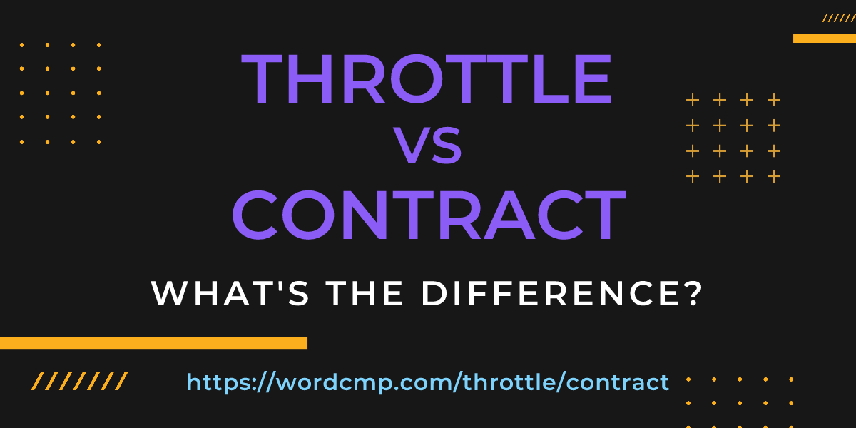 Difference between throttle and contract