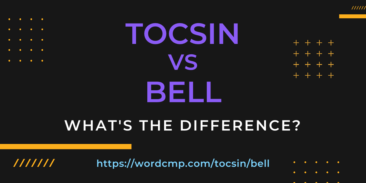 Difference between tocsin and bell