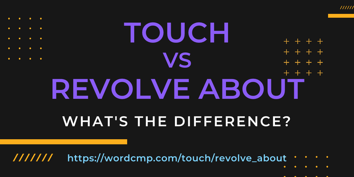 Difference between touch and revolve about