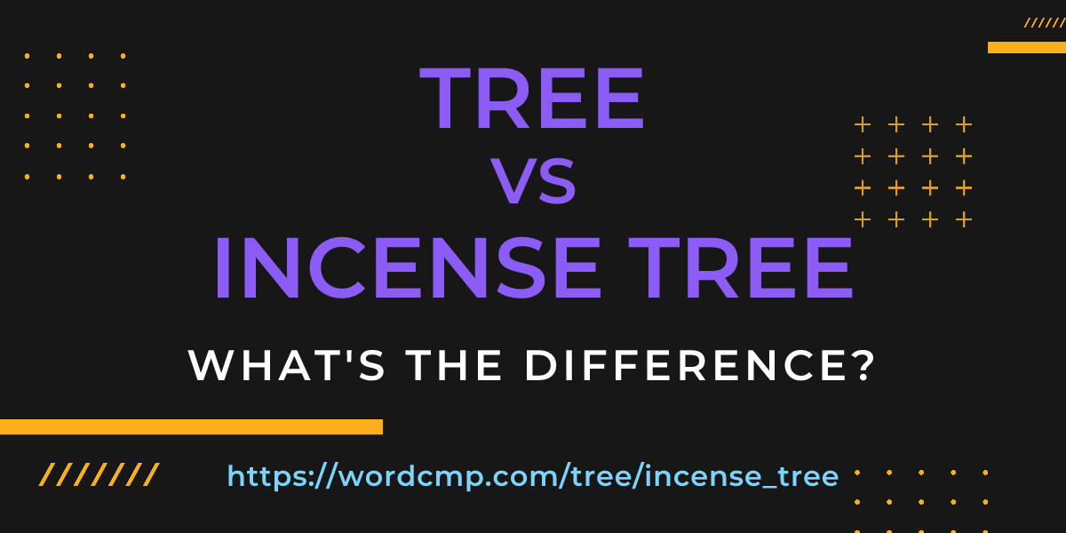 Difference between tree and incense tree
