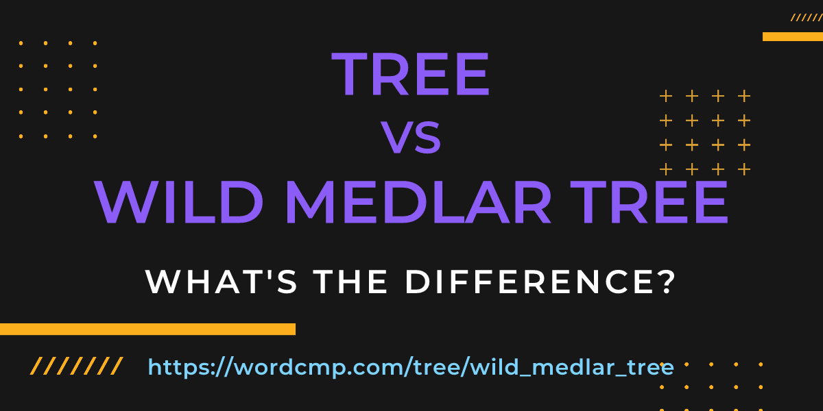 Difference between tree and wild medlar tree