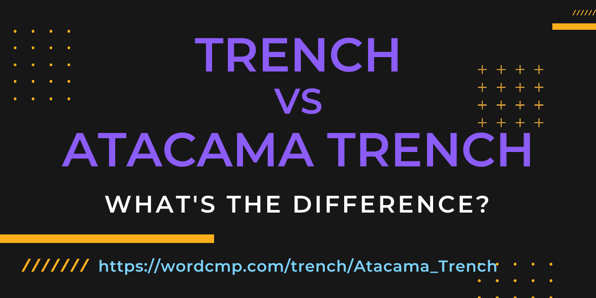 Difference between trench and Atacama Trench