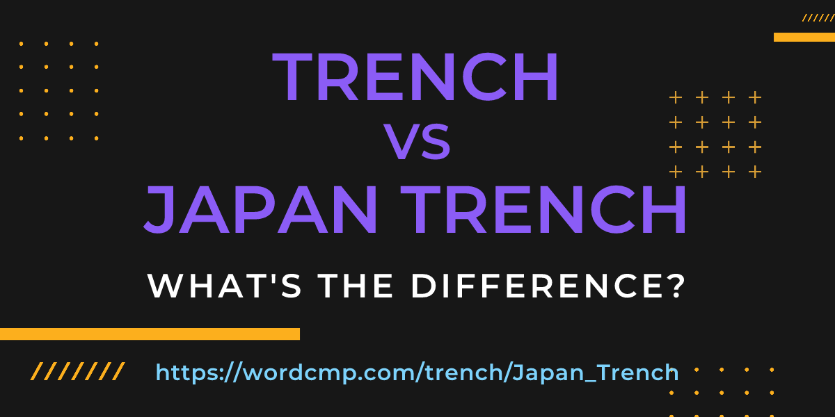 Difference between trench and Japan Trench