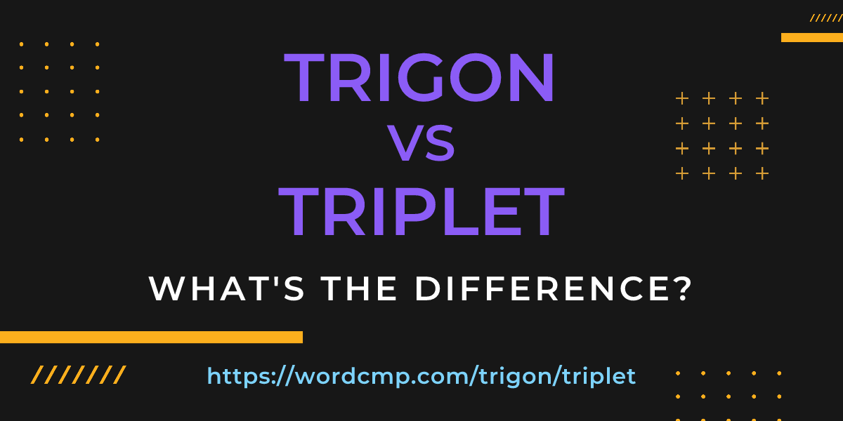 Difference between trigon and triplet