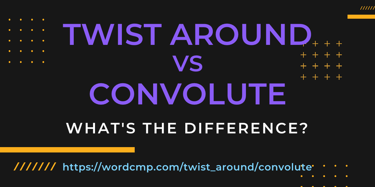 Difference between twist around and convolute