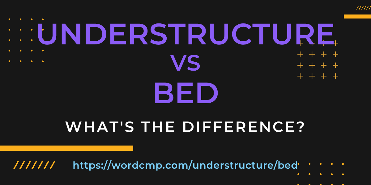 Difference between understructure and bed