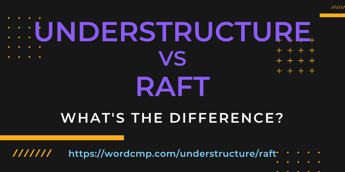 Difference between understructure and raft