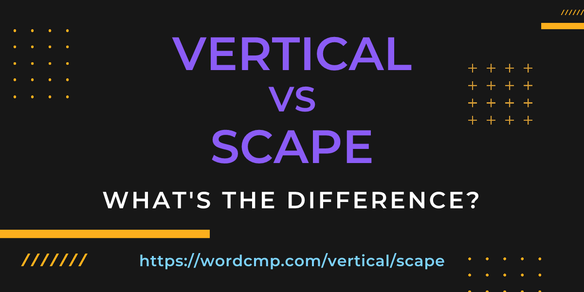 Difference between vertical and scape
