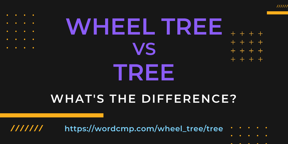 Difference between wheel tree and tree