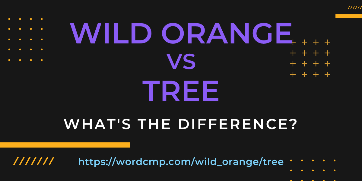 Difference between wild orange and tree