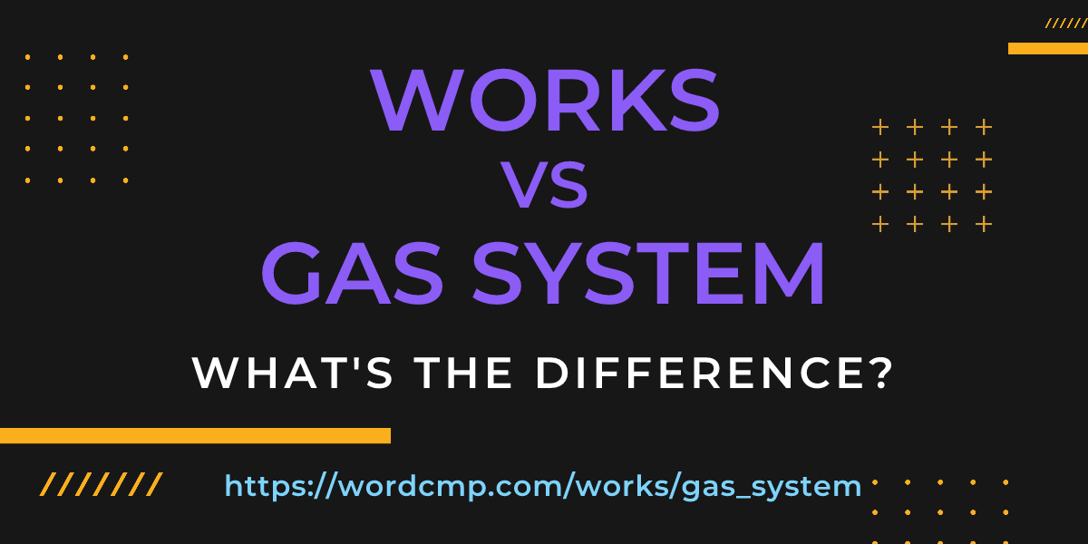 Difference between works and gas system