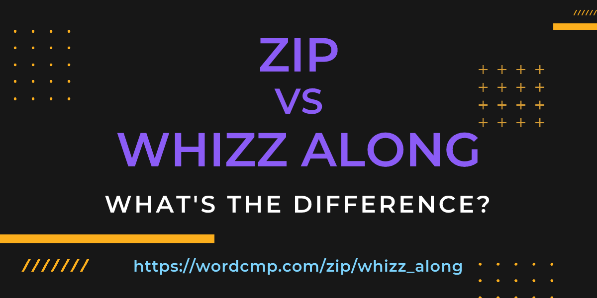 Difference between zip and whizz along