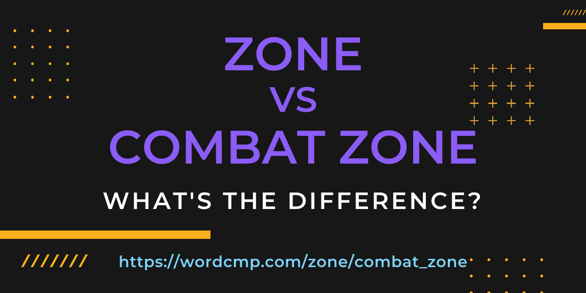 Difference between zone and combat zone